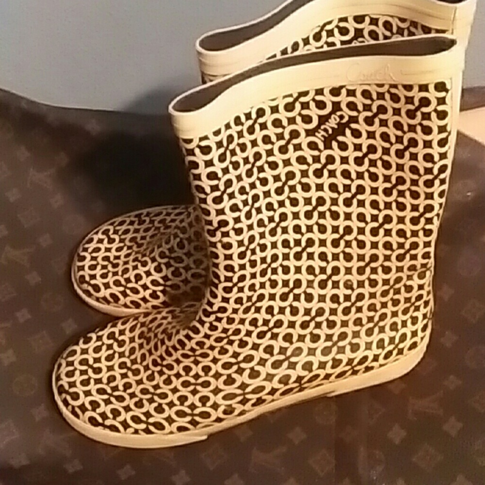 Wow, Coach Rain Boots!
